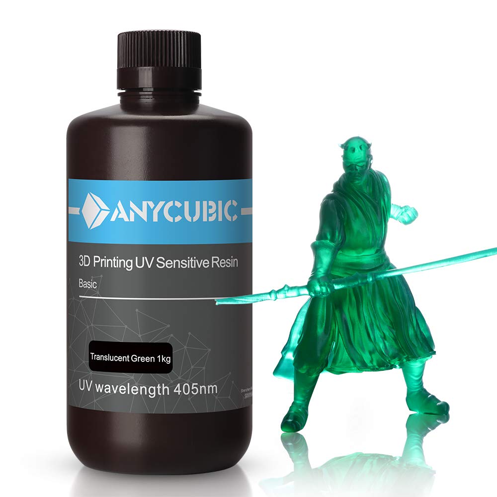 Anycubic Resina UV 1Kg - Verde Transparente - GARHEM 3D Canarias