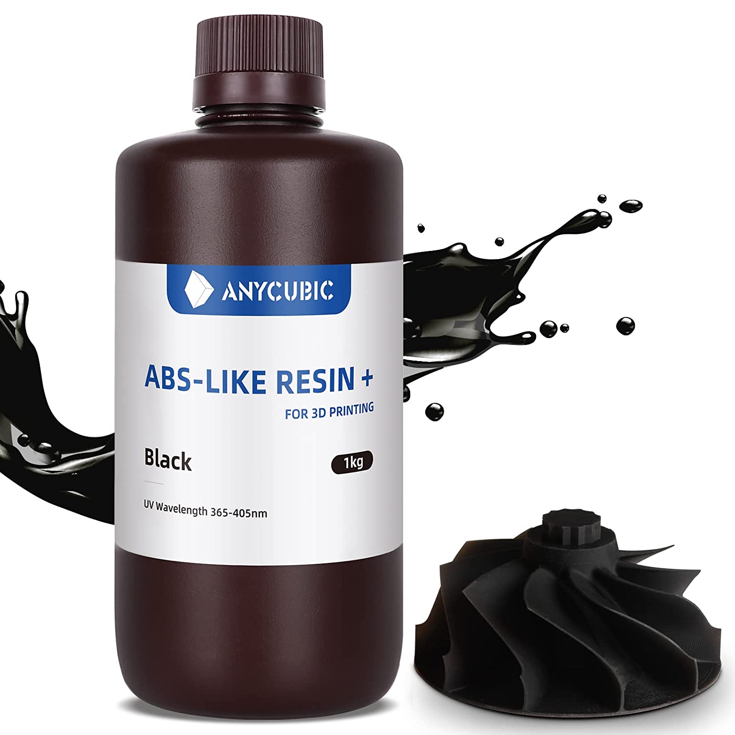 Anycubic Resina ABS Like+ 1Kg - Negro - GARHEM 3D Canarias